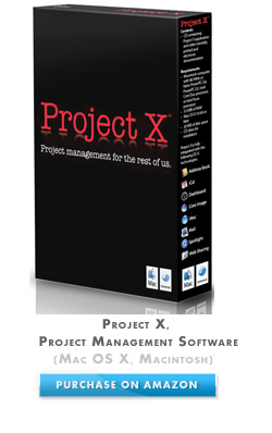 Project X, Project Management Software ( Mac OS X, Macintosh)